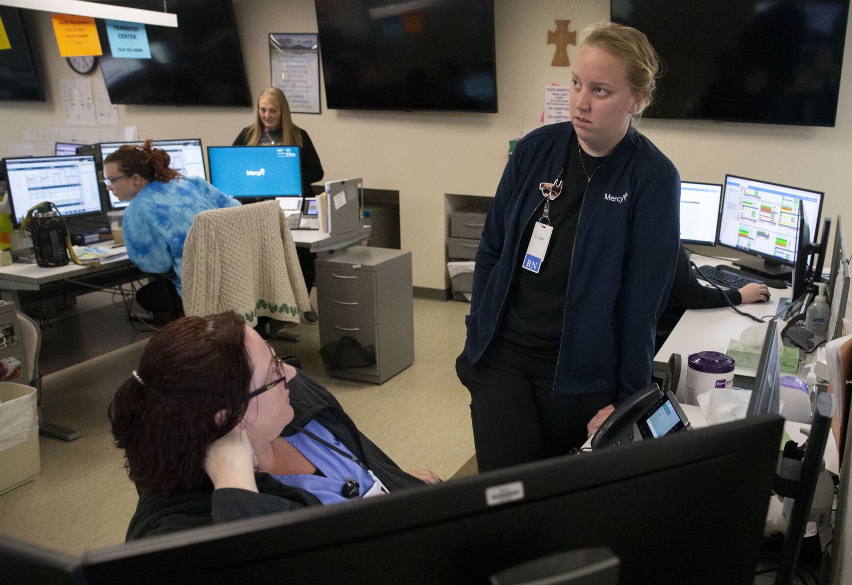 Staffing nurses at Mercy Hospital St. Louis